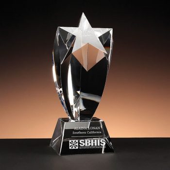 Rising Star Award - unique star trophy