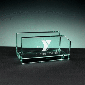 Business Card Holder Clipped, Jade