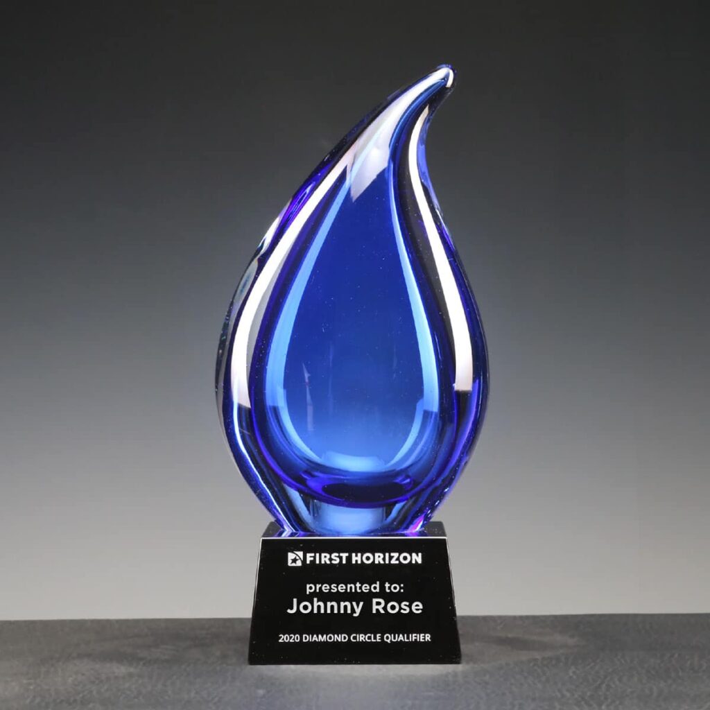 Rain Drop, Art Glass