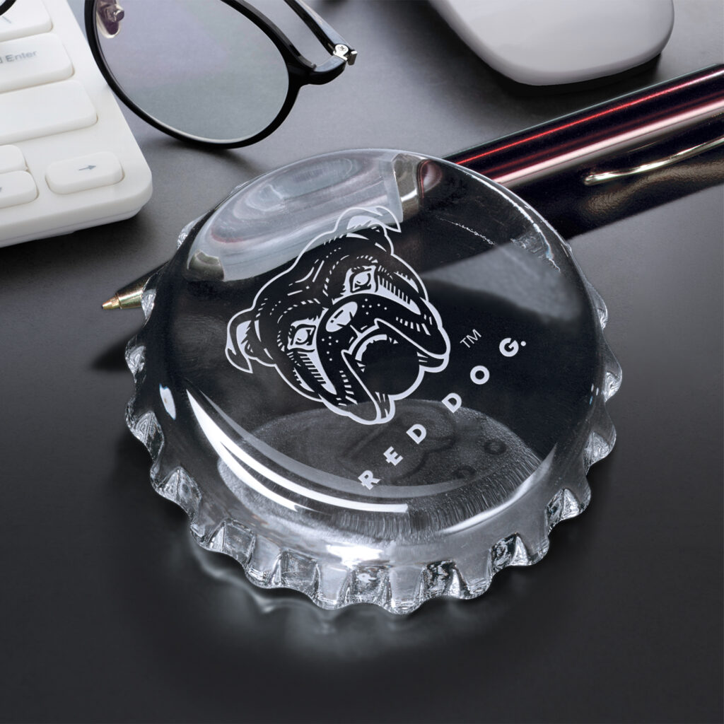 Bottle Cap Paperweight, Optic