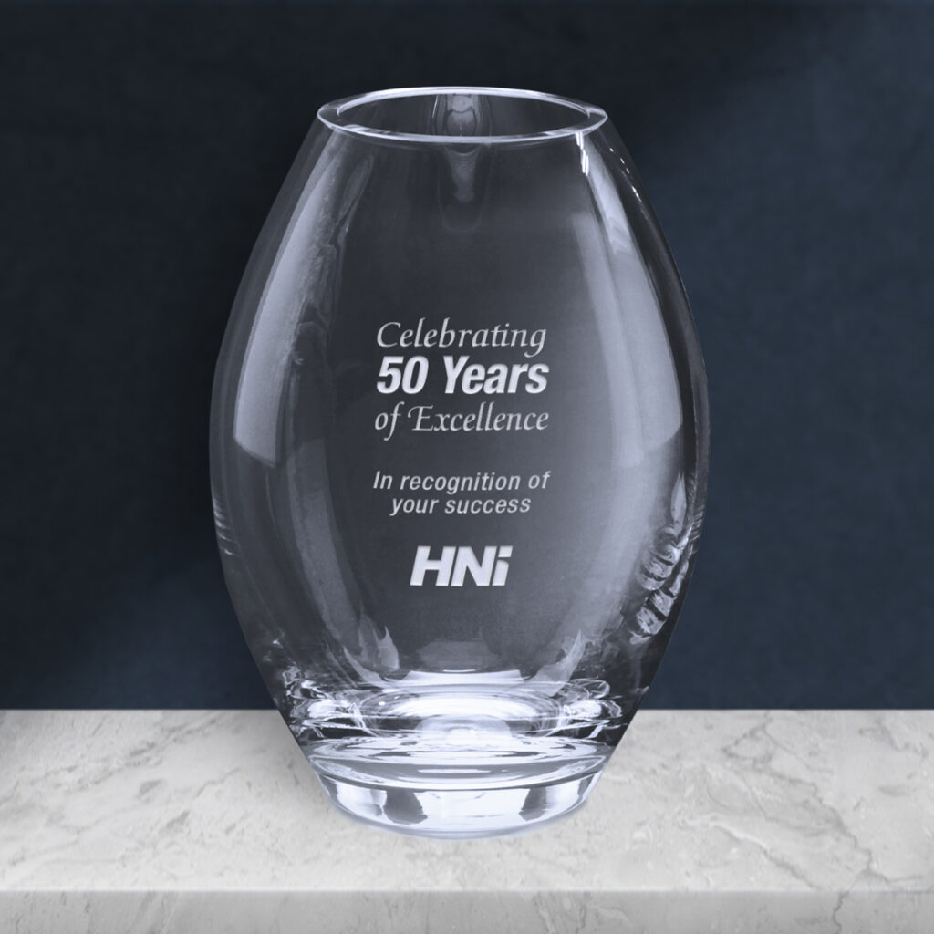 Clear Barrel Vase, Optic