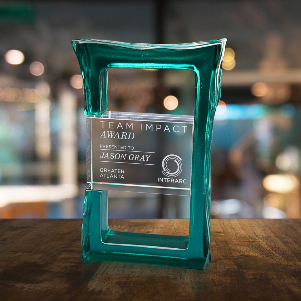 Delta Teal Award, Art Glass