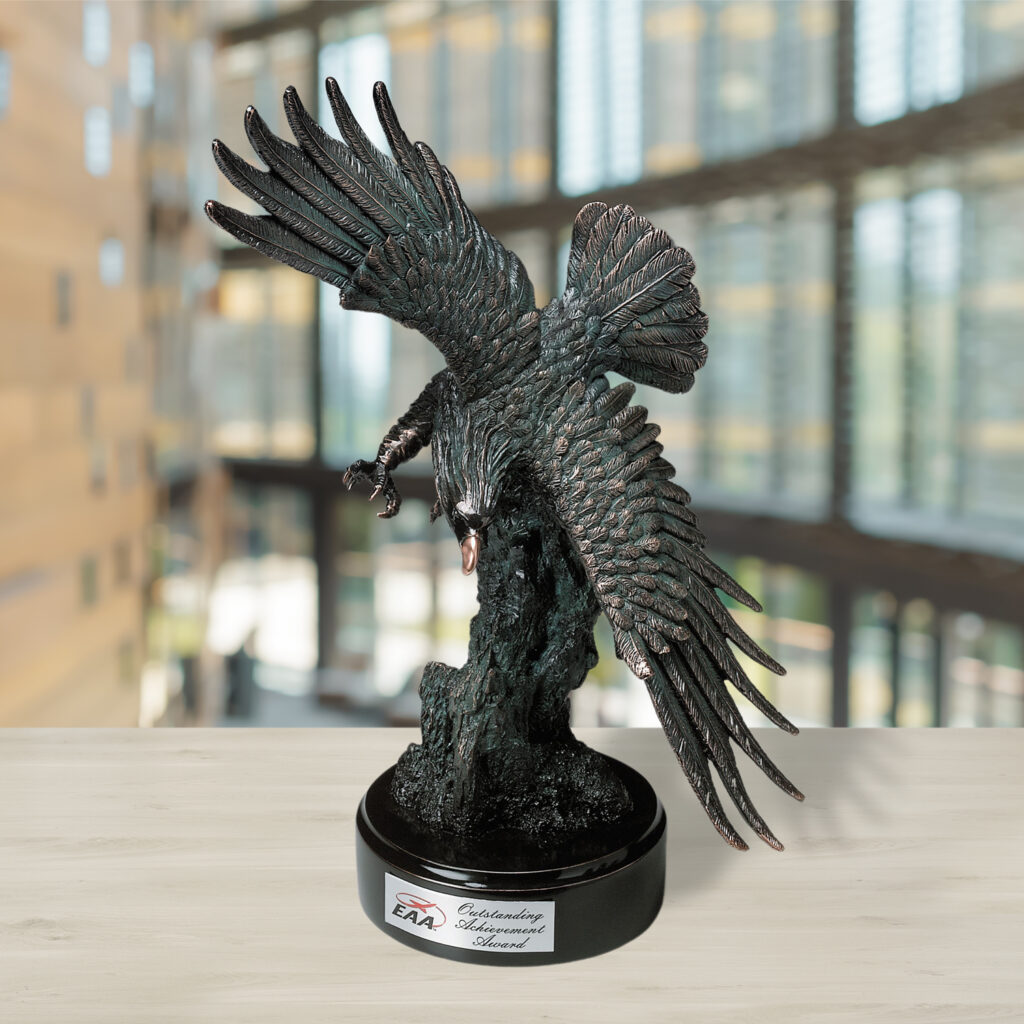 Diving Eagle, Bronze & Resin