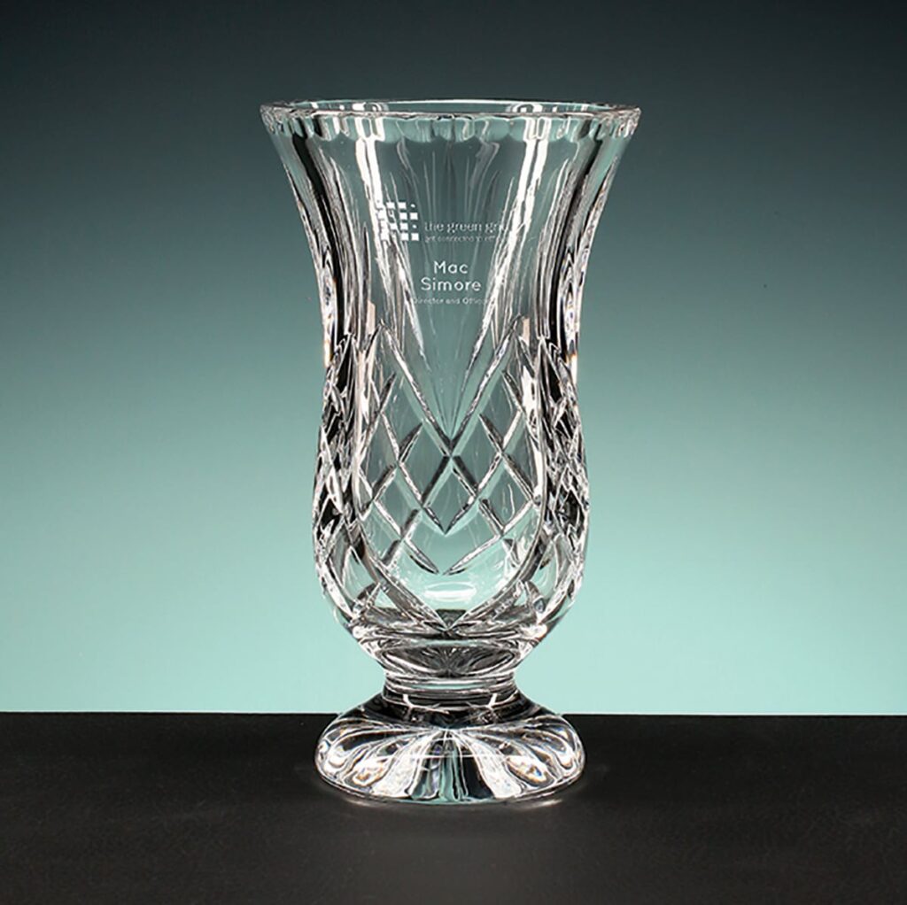 Durham Footed Vase, Optic