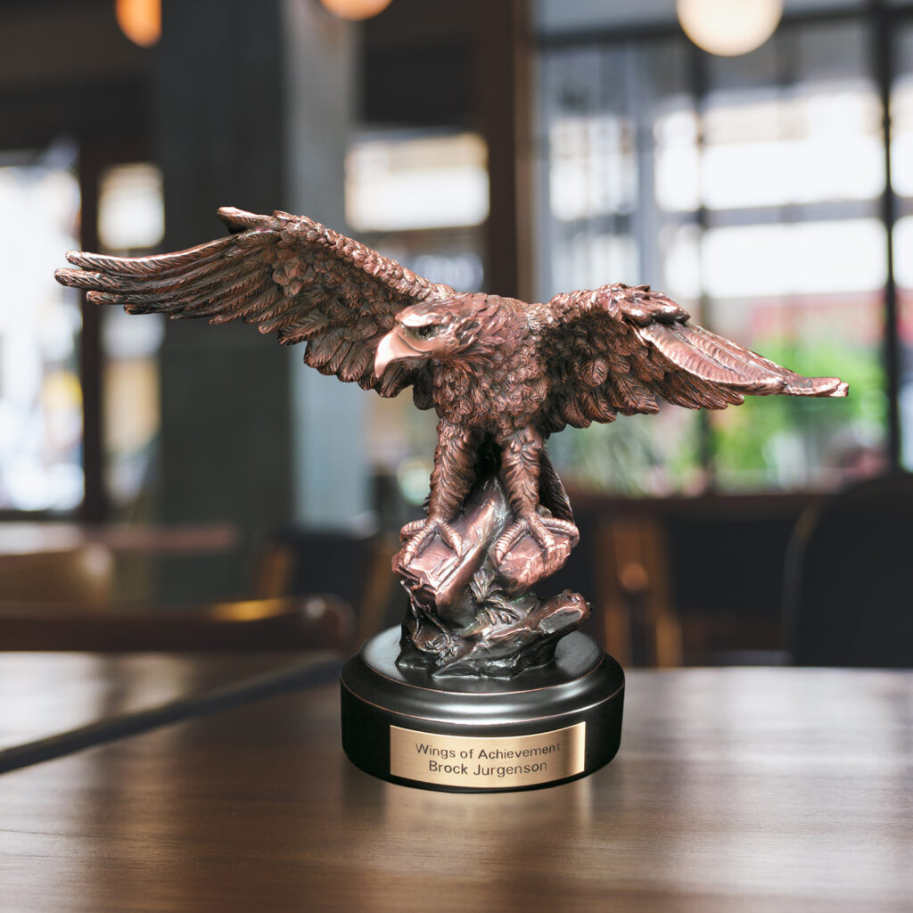 Eagle on Rock, Bronze & Resin