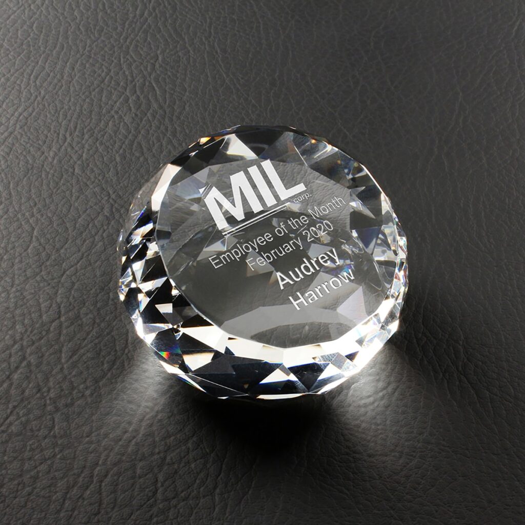 Gem Cut Paperweight, Optic