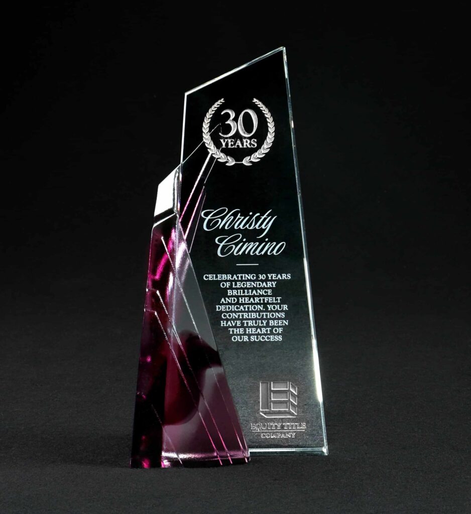 Achievement Award, Purple Optic
