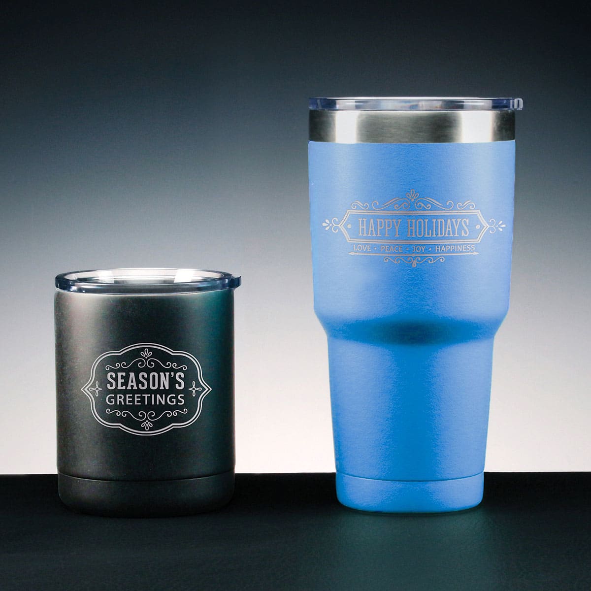 Polar Camel 30 oz. Ringneck Vacuum Insulated Tumbler w/Clear Lid;  Personalized Tumbler