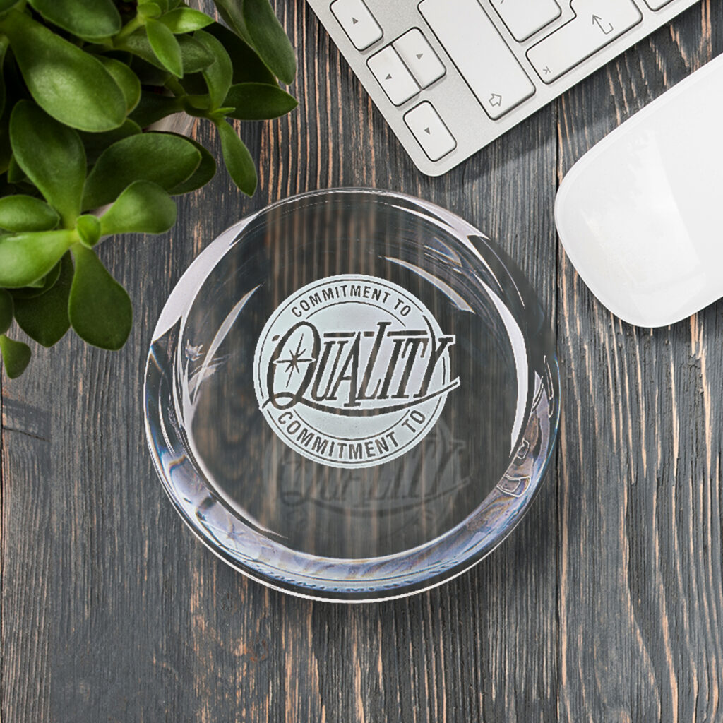 Slant Top Paperweight, Optic